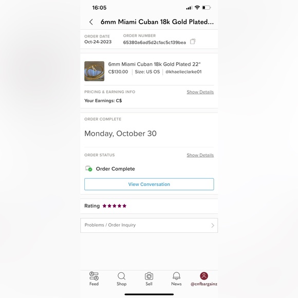 4mm Miami Cuban 18k Gold Plated 22“ - Picture 6 of 7